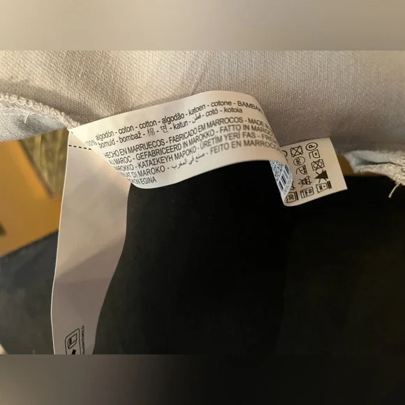 Zara Light Denim Button Up Tube Top New - Picture 11 of 12